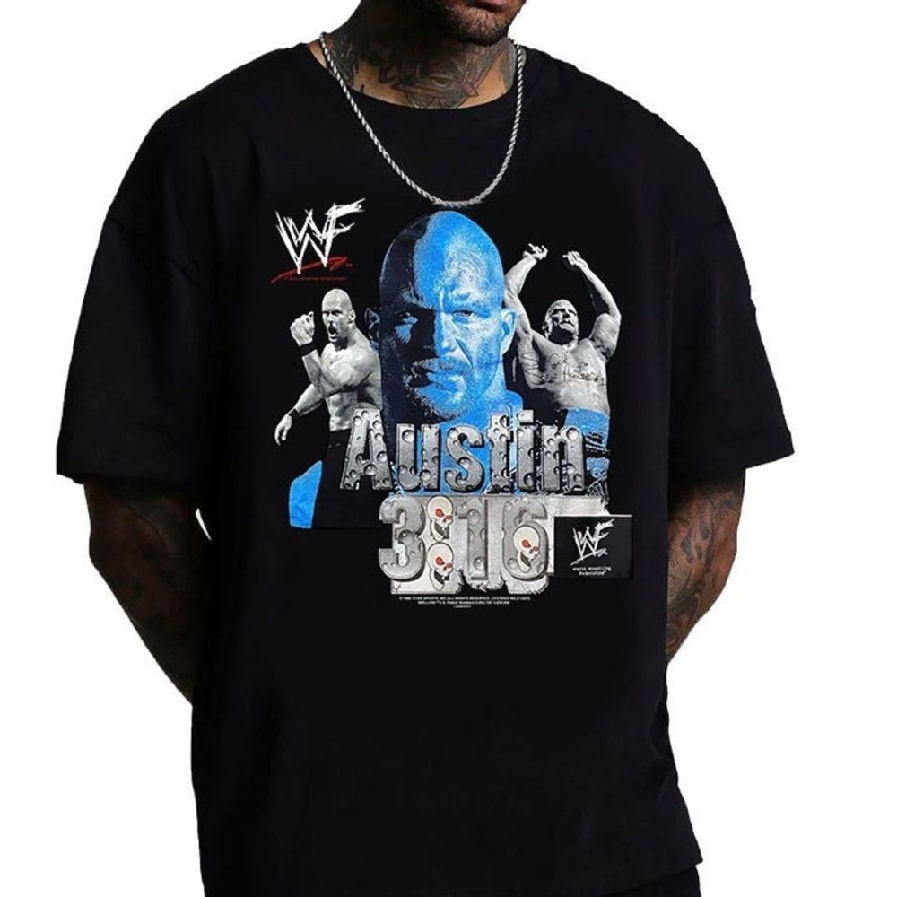 1998 Stone Cold T Shirt Stone Cold Steve Austin Wrestling